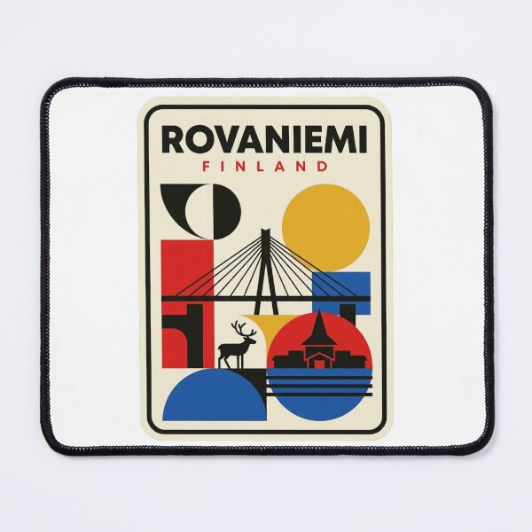Item preview, Retro Rovaniemi Bauhaus Geometric Skyline designed and sold by k3rstman1.