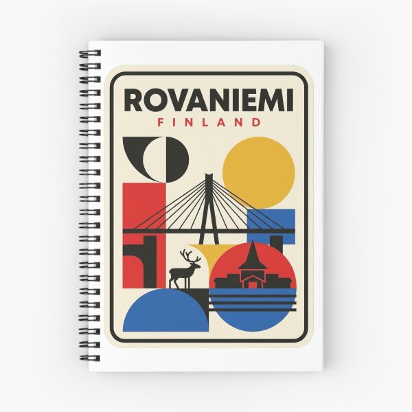 Item preview, Retro Rovaniemi Bauhaus Geometric Skyline designed and sold by k3rstman1.