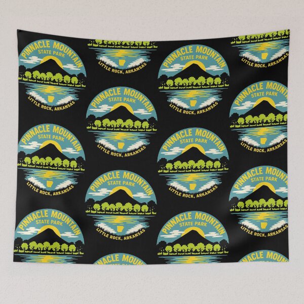 Item preview, Pinnacle Mountain State Park Retro Arkansas Landscape designed and sold by OddPopARt.