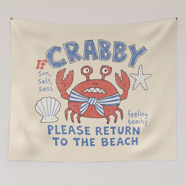 Item preview, Sassy Beach Crab Summer Mood Humor designed and sold by Studio Bootleg.