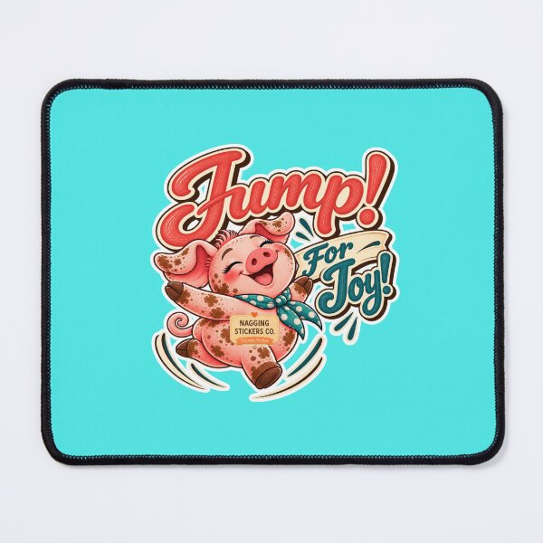 Item preview, JUMP! FOR JOY! BY NAGGINGSTICKERSCO. ROLL LIKE A PIG! COLLECTION | AQUA Edition | No.01 designed and sold by LaMaisonOfMY.