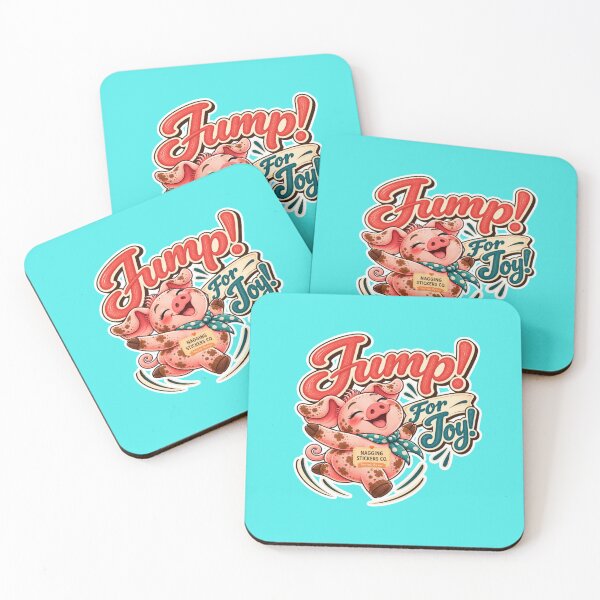 Item preview, JUMP! FOR JOY! BY NAGGINGSTICKERSCO. ROLL LIKE A PIG! COLLECTION | AQUA Edition | No.01 designed and sold by LaMaisonOfMY.