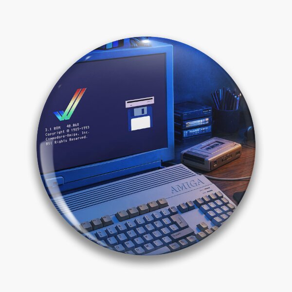 Item preview, 80s‑style artwork featuring room with an Amiga 1200 designed and sold by darekkocurek.