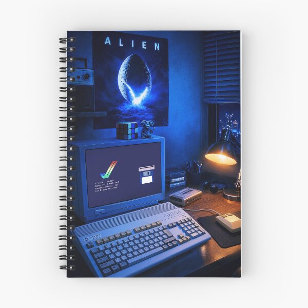 Item preview, 80s‑style artwork featuring room with an Amiga 1200 designed and sold by darekkocurek.