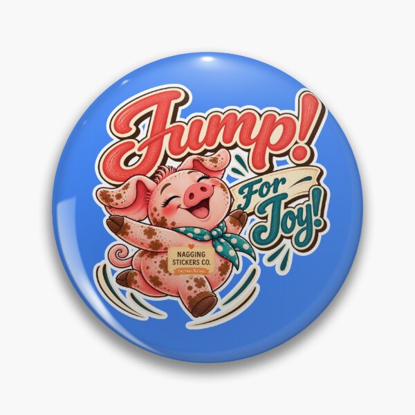 Item preview, JUMP! FOR JOY! BY NAGGINGSTICKERSCO. ROLL LIKE A PIG! COLLECTION | ELECTRIC BLUE Edition | No.01 designed and sold by LaMaisonOfMY.