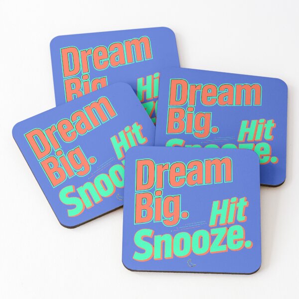 Item preview, Dream Big Hit Snooze  designed and sold by Geordesign.