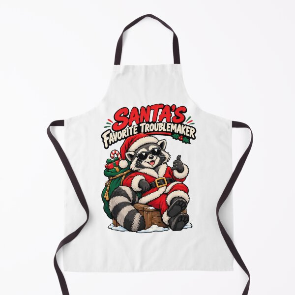 Item preview, Santa's Favorite Troublemaker Funny Raccoon Christmas Holiday Design designed and sold by BDLuck2021.