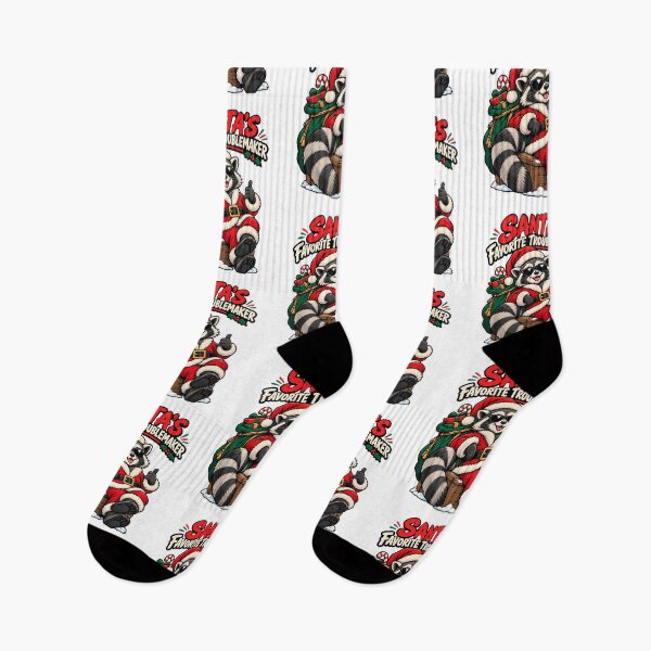 Item preview, Santa's Favorite Troublemaker Funny Raccoon Christmas Holiday Design designed and sold by BDLuck2021.