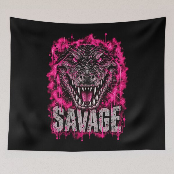 Item preview, SAVAGE CROCO PINK designed and sold by Neo-Punk.