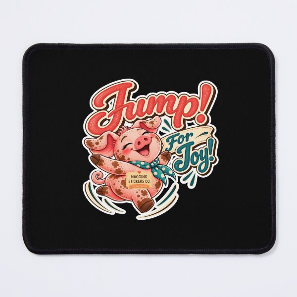 Item preview, JUMP! FOR JOY! BY NAGGINGSTICKERSCO. ROLL LIKE A PIG! COLLECTION | BLACK Edition | No.01 designed and sold by LaMaisonOfMY.