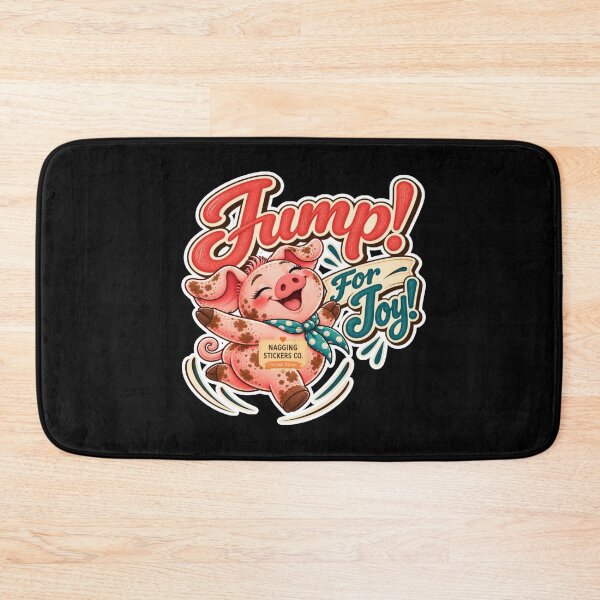 Item preview, JUMP! FOR JOY! BY NAGGINGSTICKERSCO. ROLL LIKE A PIG! COLLECTION | BLACK Edition | No.01 designed and sold by LaMaisonOfMY.