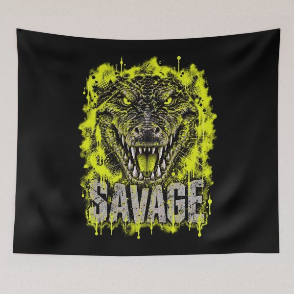 Item preview, SAVAGE CROCO YELLOW designed and sold by Neo-Punk.