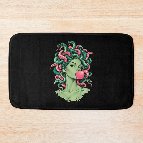 Item preview, Medusa Bubblegum Goddess Snake Hair Mythology Feminist Fantasy designed and sold by OddPopARt.