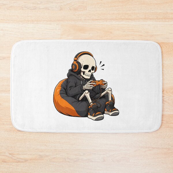 Item preview, Skeleton Gamer with Headphones Playing designed and sold by Dmo3HarkoArt.