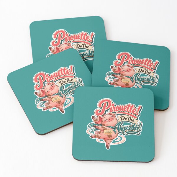 Item preview, PIROUETTE! DO THE IMPOSSIBLE! BY NAGGINGSTICKERSCO. ROLL LIKE A PIG! COLLECTION | GREEN Edition | No.01 designed and sold by LaMaisonOfMY.