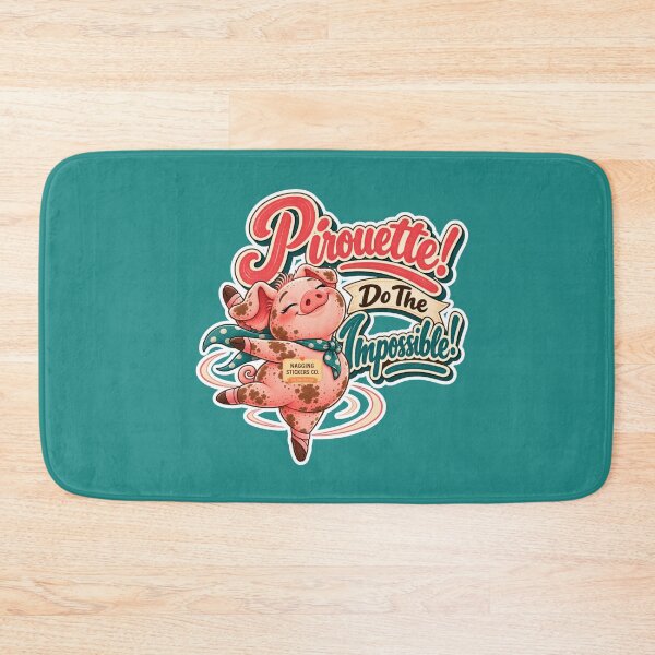 Item preview, PIROUETTE! DO THE IMPOSSIBLE! BY NAGGINGSTICKERSCO. ROLL LIKE A PIG! COLLECTION | GREEN Edition | No.01 designed and sold by LaMaisonOfMY.