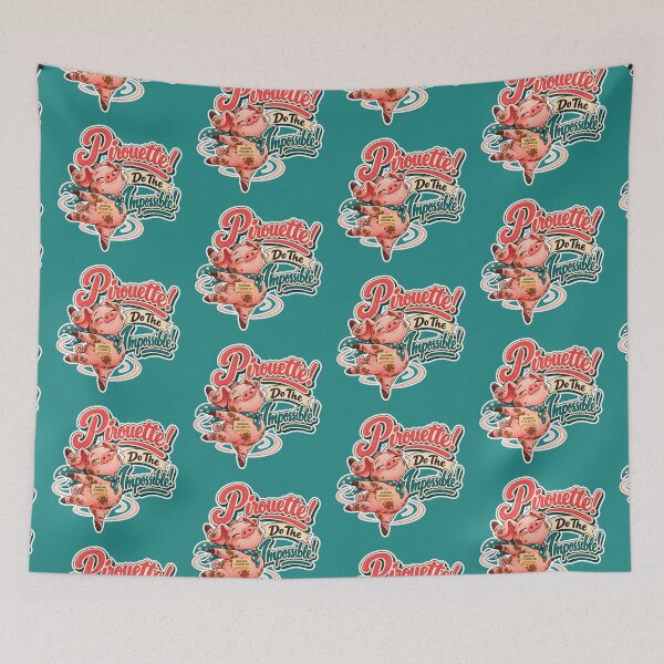 Item preview, PIROUETTE! DO THE IMPOSSIBLE! BY NAGGINGSTICKERSCO. ROLL LIKE A PIG! COLLECTION | GREEN Edition | No.01 designed and sold by LaMaisonOfMY.