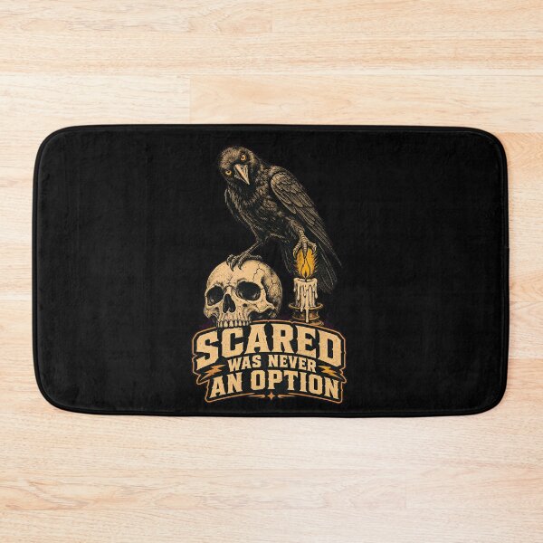 Item preview, Funny Crow Shirt, "Scared was never an option" Tee, Sarcastic Crow Deadpan Humor  designed and sold by Mildly-Talented.