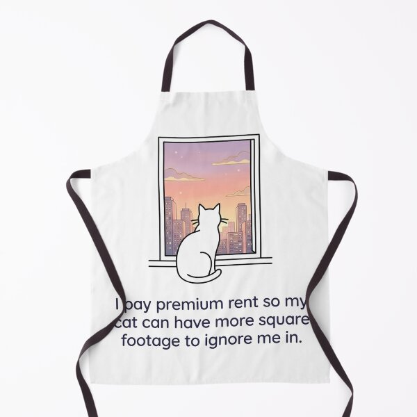 Item preview, I pay premium rent so my cat can have more square footage to ignore me in. designed and sold by jrzvibe.