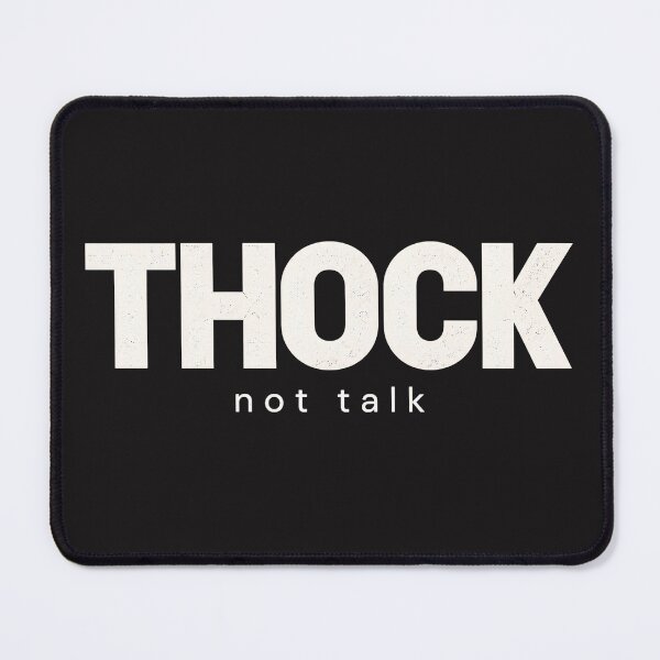 Item preview, THOCK Not Talk – Mechanical Keyboard Enthusiast Black designed and sold by PT PROJECT.