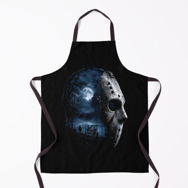 Item preview, Masked Lake Killer Horror Moonlit Camp Slasher Scene designed and sold by Glow-Paw-Studio.