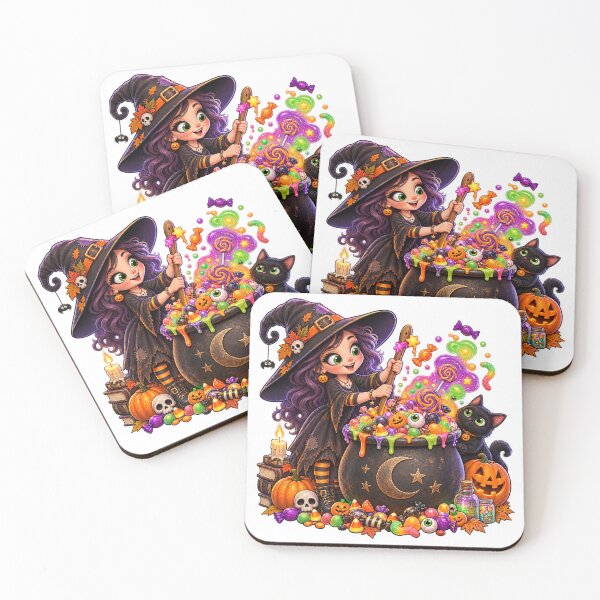 Item preview, Witchy Sweets – Halloween Candy Cauldron designed and sold by The Cutting Room.