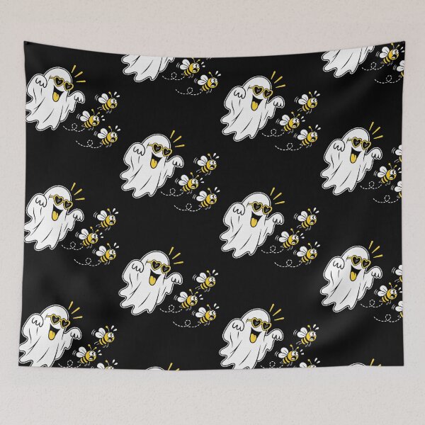Item preview, Boo Bees Halloween Ghost Pun with Sunglasses designed and sold by ostenlee.