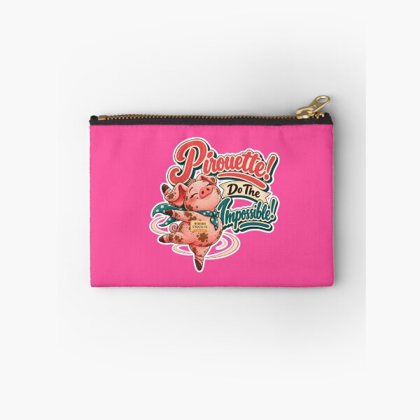 Item preview, PIROUETTE! DO THE IMPOSSIBLE! BY NAGGINGSTICKERSCO. ROLL LIKE A PIG! COLLECTION | ELECTRIC PINK Edition | No.01 designed and sold by LaMaisonOfMY.