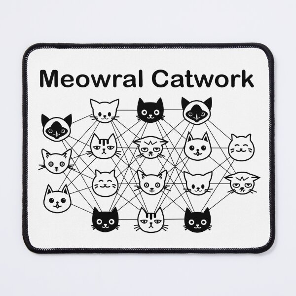 Item preview, Meowral Catwork White Background designed and sold by yuretzius.