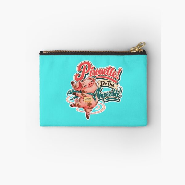 Item preview, PIROUETTE! DO THE IMPOSSIBLE! BY NAGGINGSTICKERSCO. ROLL LIKE A PIG! COLLECTION | AQUA Edition | No.01 designed and sold by LaMaisonOfMY.