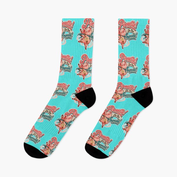 Item preview, PIROUETTE! DO THE IMPOSSIBLE! BY NAGGINGSTICKERSCO. ROLL LIKE A PIG! COLLECTION | AQUA Edition | No.01 designed and sold by LaMaisonOfMY.