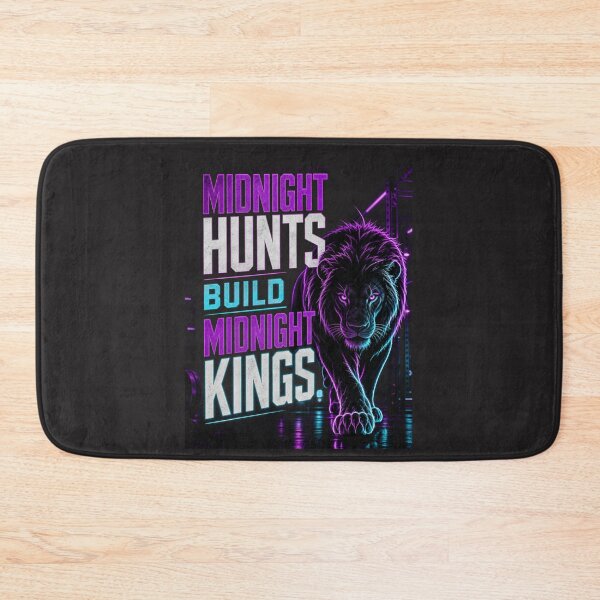 Item preview, Midnight Hunts Build Midnight Kings Fitness Lion Art designed and sold by Bennie Singh.