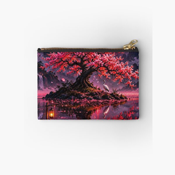 Item preview, Red Moon Over Cherry Blossom Island designed and sold by gloriacorear.