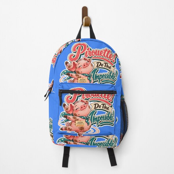 Item preview, PIROUETTE! DO THE IMPOSSIBLE! BY NAGGINGSTICKERSCO. ROLL LIKE A PIG! COLLECTION | ELECTRIC BLUE Edition | No.01 designed and sold by LaMaisonOfMY.