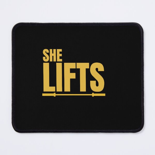 Item preview, She Lifts – Women Who Lift Weightlifting Gym Fitness designed and sold by Twixly.