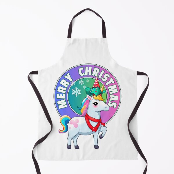 Item preview, Merry Christmas three cute Unicorns designed and sold by RoseAIArtRhythm.