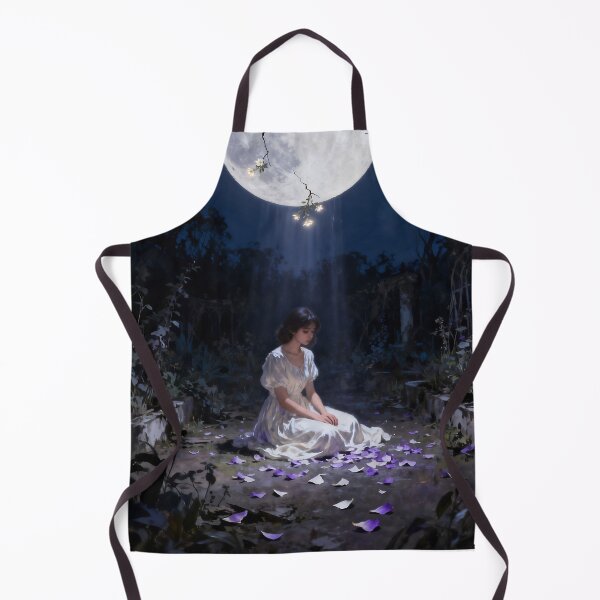 Item preview, Cracked Moon Floral Surreal Art – Woman, Moon & Healing Fine Art designed and sold by stylishdzign.