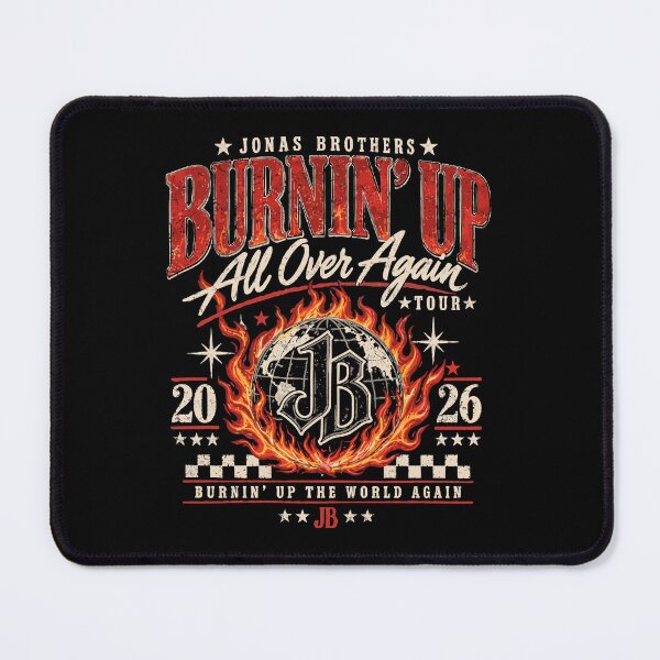 Item preview, Jonas Brothers Burning Up Tour Retro Fan Tribute designed and sold by Glow-Paw-Studio.