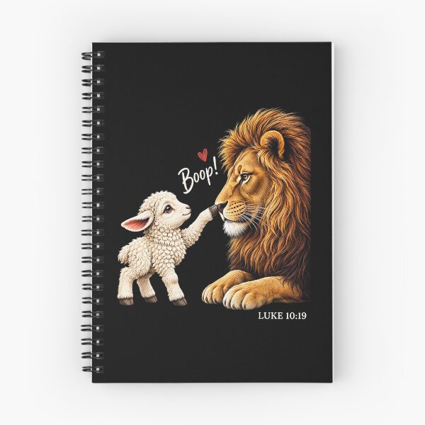 Item preview, Boop Lion and Lamb Christian Bible Verse Humor designed and sold by ostenlee.