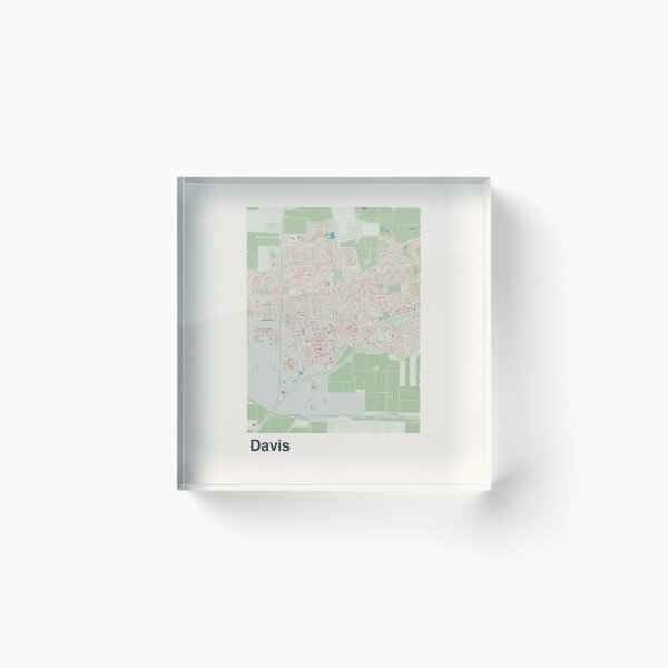 Item preview, Davis Minimalistic Map Art designed and sold by MapsNerd.