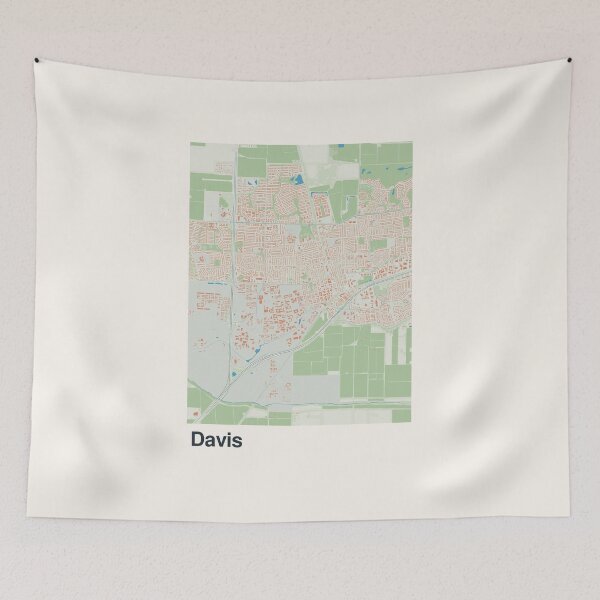 Item preview, Davis Minimalistic Map Art designed and sold by MapsNerd.