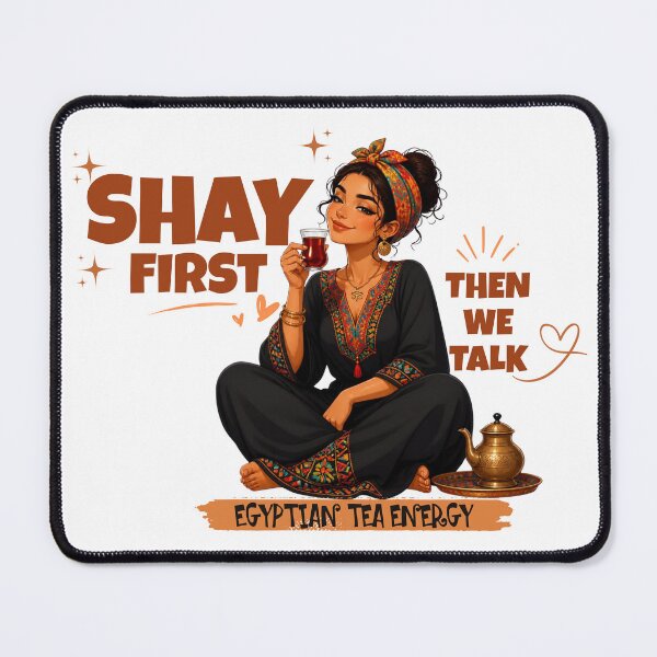 Item preview, Shay First Then We Talk Funny Tea Lover Sticker designed and sold by KaBaRen.