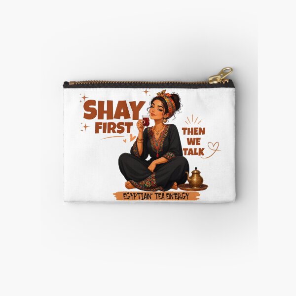 Item preview, Shay First Then We Talk Funny Tea Lover Sticker designed and sold by KaBaRen.