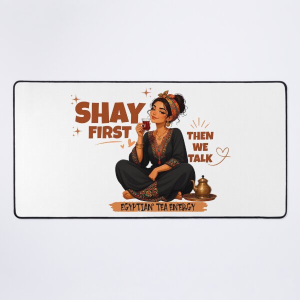 Item preview, Shay First Then We Talk Funny Tea Lover Sticker designed and sold by KaBaRen.