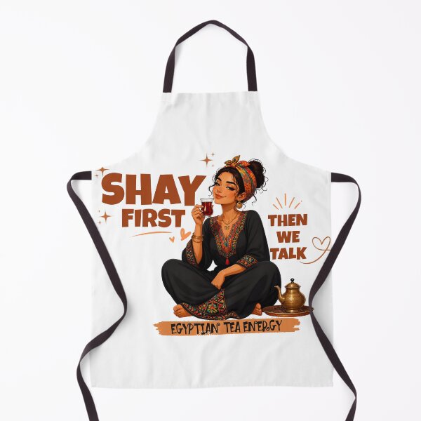Item preview, Shay First Then We Talk Funny Tea Lover Sticker designed and sold by KaBaRen.