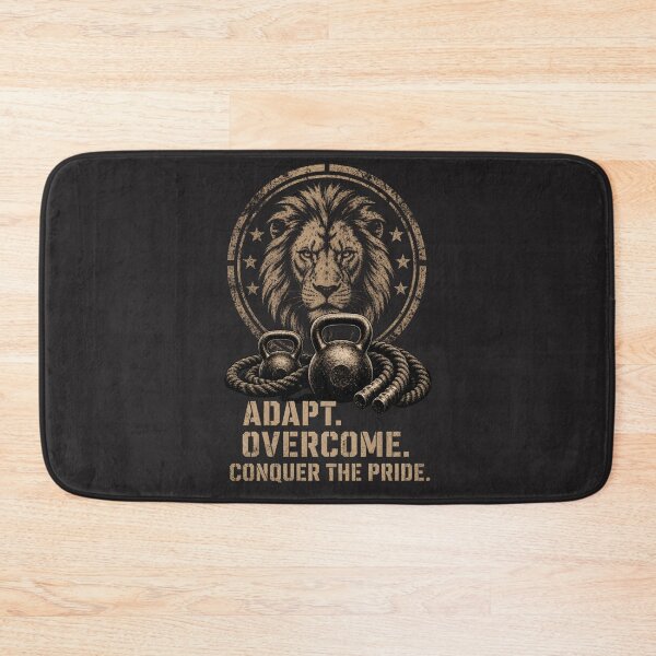 Item preview, Adapt Overcome Conquer The Pride Functional Fitness Lion Design designed and sold by Bennie Singh.
