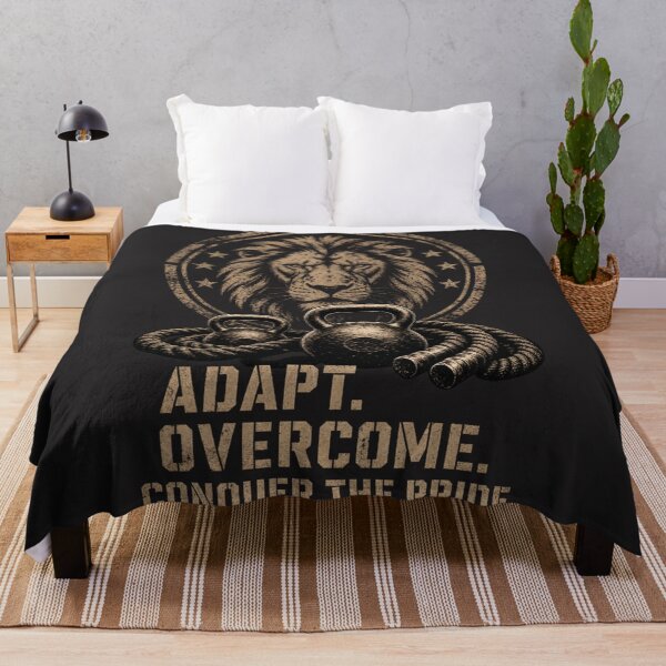 Item preview, Adapt Overcome Conquer The Pride Functional Fitness Lion Design designed and sold by Bennie Singh.