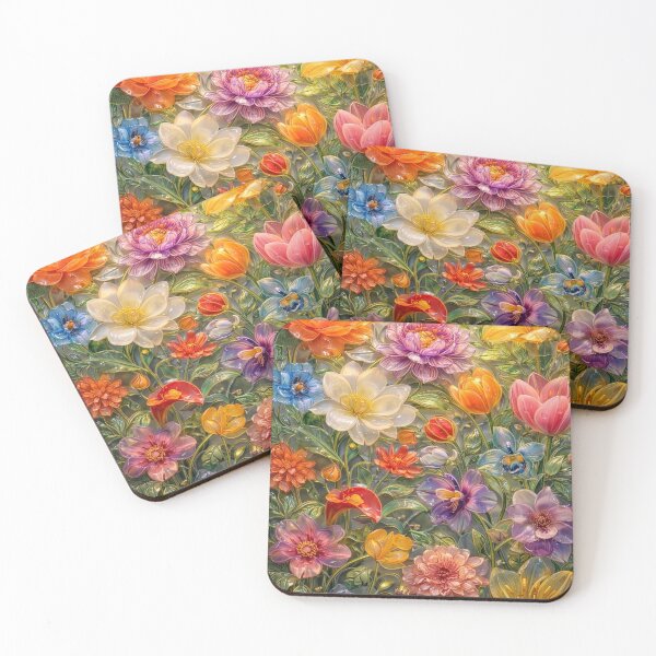 Item preview, Luminous Glazed Floral Symphony designed and sold by Alaa-love-art.