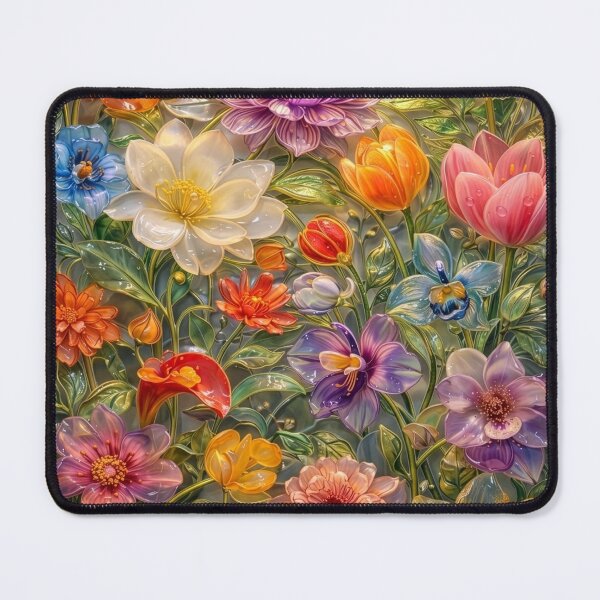 Item preview, Luminous Glazed Floral Symphony designed and sold by Alaa-love-art.