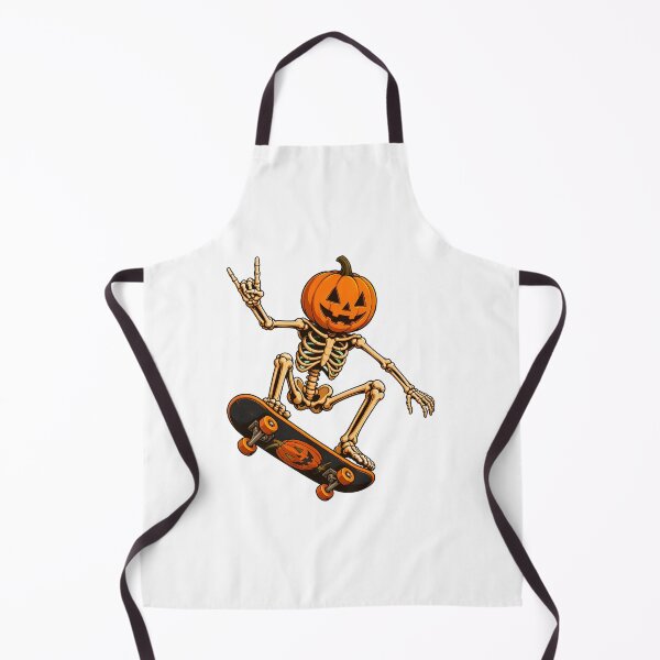 Item preview, Skeleton Pumpkin Skateboarding Halloween Art designed and sold by SoyLamderma.